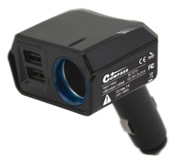 Adaptr pevn 12V + 2x USB 2400mA SELECT