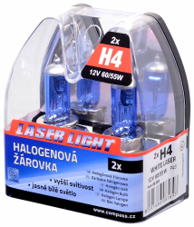 iarovka 12V H4 60/55W P43t WHITE LASER 2ks