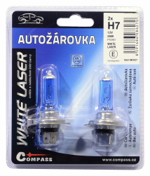 iarovka 12V H7 55W PX26d WHITE LASER blister 2ks