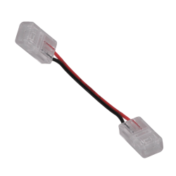 Konektor uhlov pre COB LED psiky 8mm 2pinov obojstrann 12-24V DC 3A