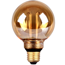 LED iarovka dekoratvna DecoVintage G80 Amber Pillar E27 4W 200lm 1800K odnmaten tienidlo