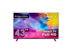 Televzor Kruger&Matz 43" (108cm)FHD Google TV H.265 DVB-S2/T2/C